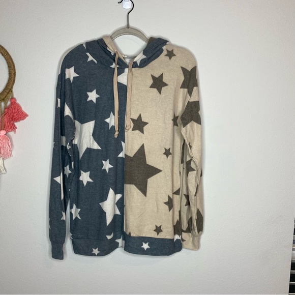 ODDI Mismatched super soft cozy Star Sweater - Picture 3 of 8